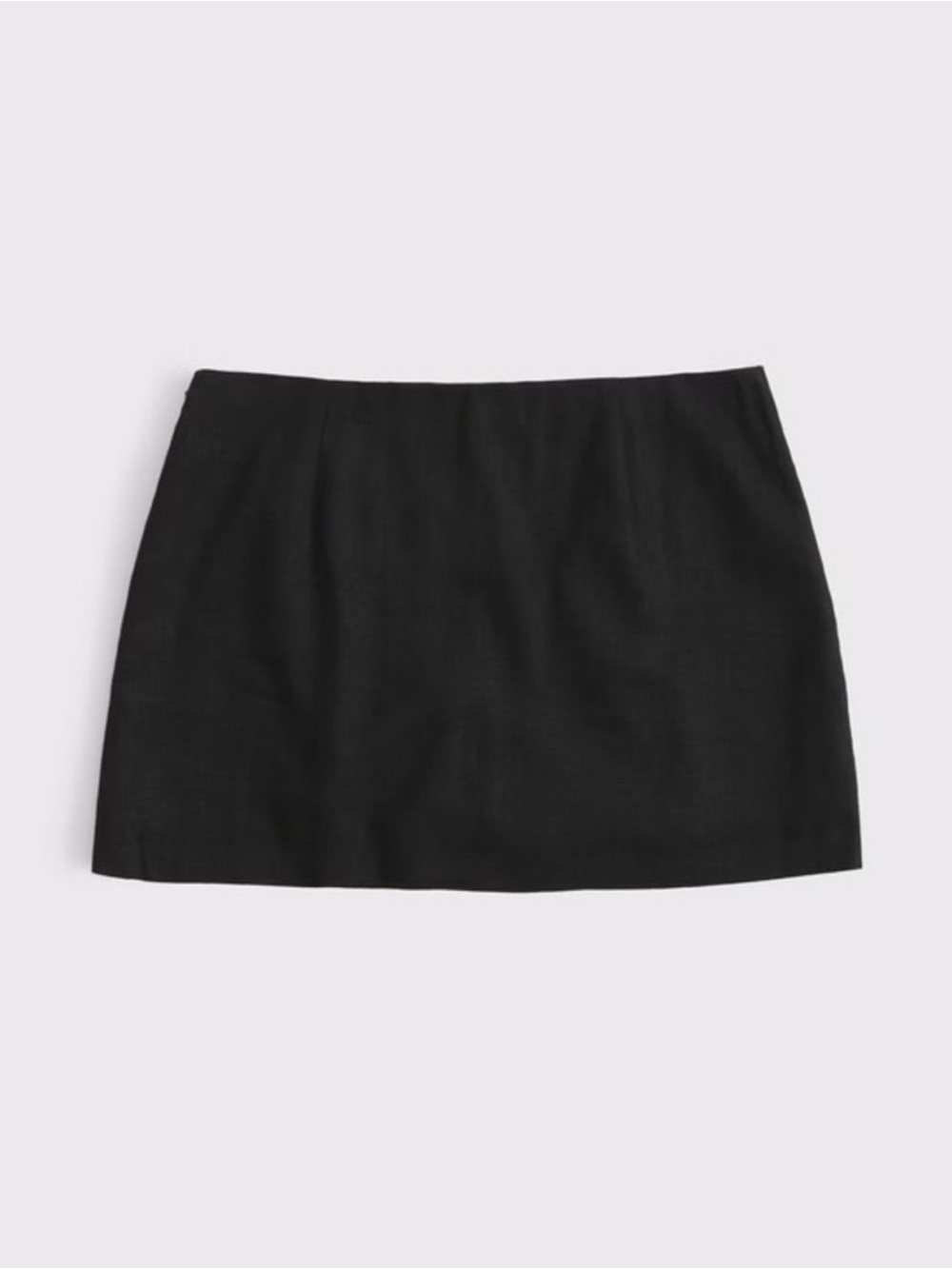 Abercrombie & Fitch Scarlett Mid-rise Black Mini Skort